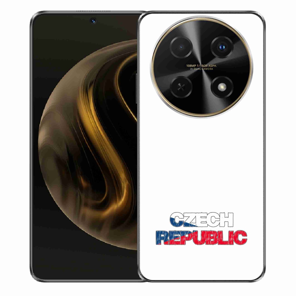 Gél borító mmCase a Huawei Nova 12i - Csehország fehér háttérrel