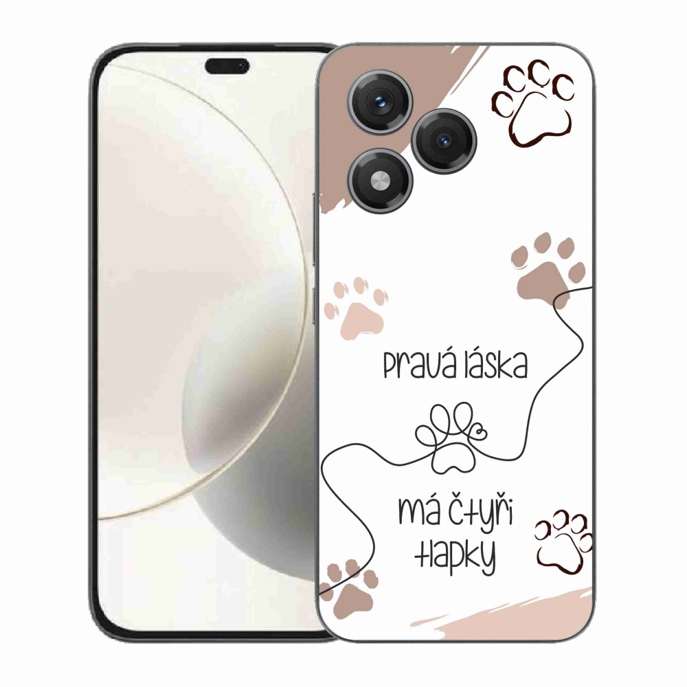 Zselés borító mmCase a Honor 400 Lite készülékhez - kutyamotívum 1 fehér háttér