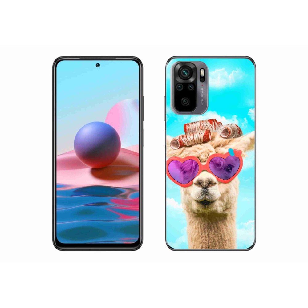 Gél borító mmCase a Xiaomi Redmi Note 10S-hez - szemüveges láma
