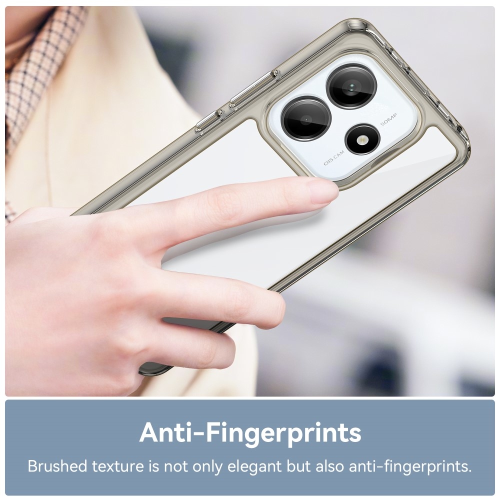 Gél tok kemény hátlappal a Xiaomi Redmi Note 14 5G-hez - szürke