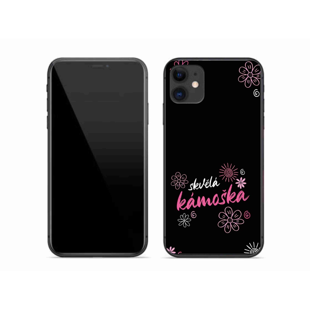 Gél borítás mmCase iPhone 11 készülékhez - nagyszerű haver fekete háttérrel