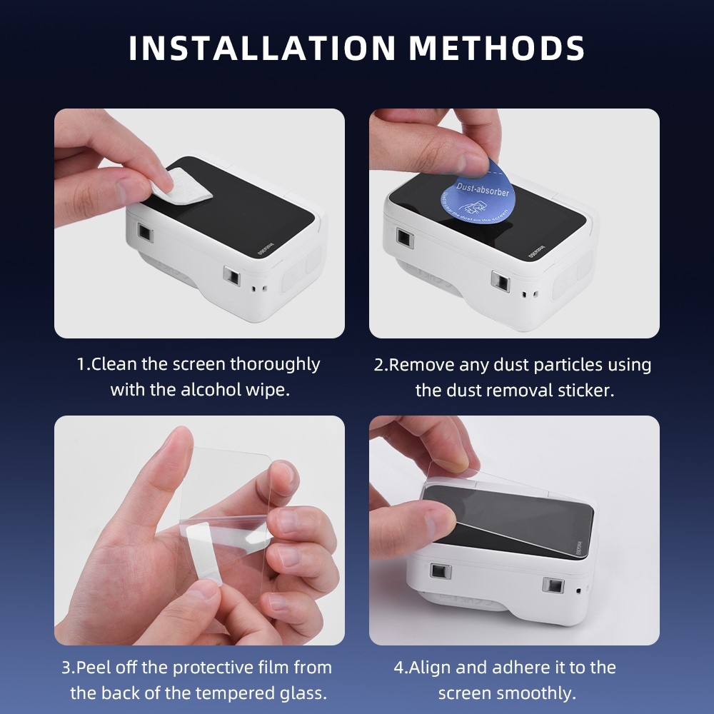 Edzett üveg képernyővédő Insta360 GO Ultra készülékhez 2 db