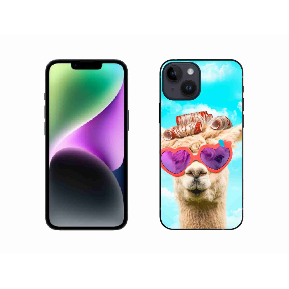 Zselés borítás mmCase iPhone 14 készülékhez - szemüveges láma