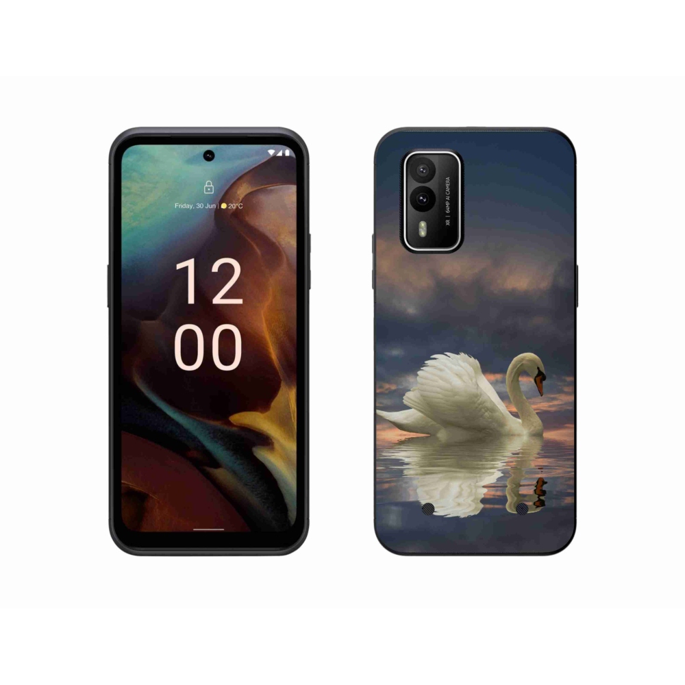 Zselés borítás mmCase a Nokia XR21 készülékhez - hattyú