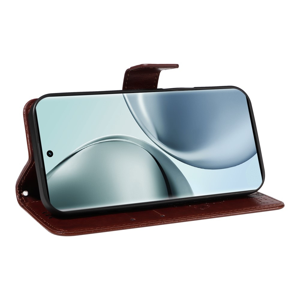 Fák könyvtáska a Realme 14 Pro 5G-hez - barna színben