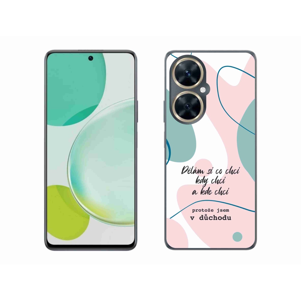 Gél borító mmCase a Huawei Nova 11i készülékhez - vicces szöveg 10 fehér háttérrel