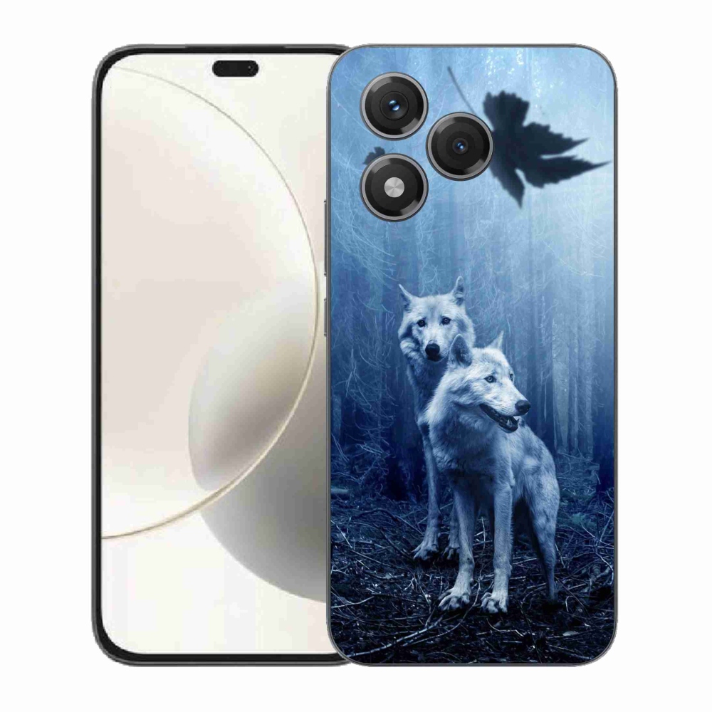 Zselés borítás mmCase a Honor 400 Lite-hoz - farkasok az erdőben