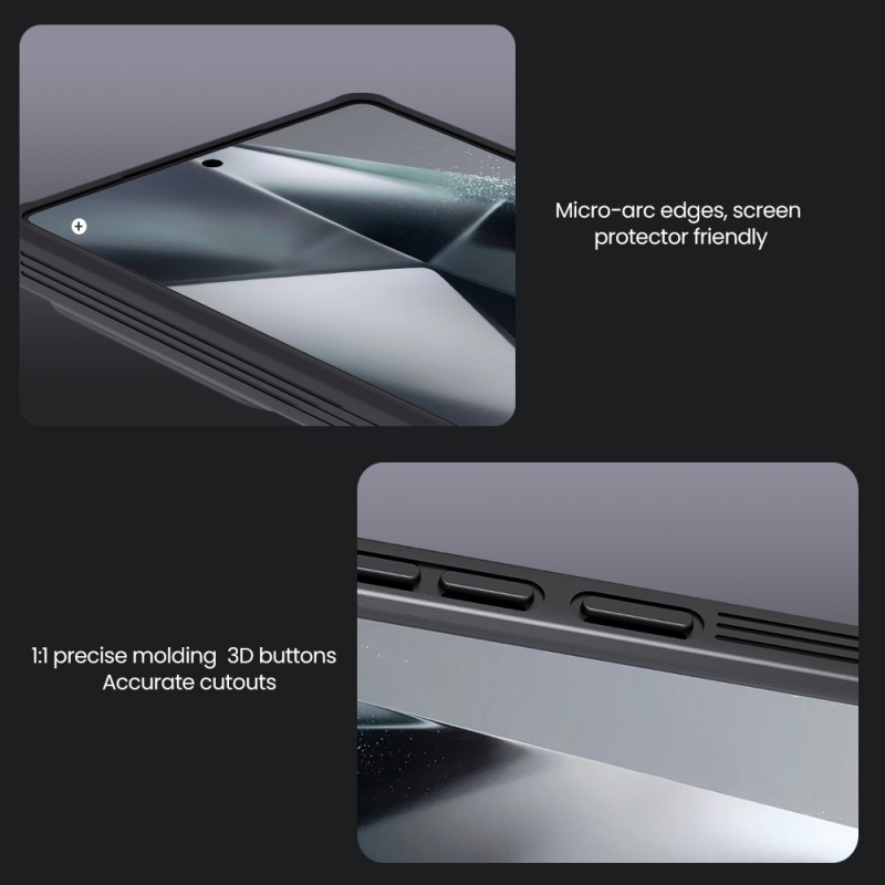 Nillkin CamShield PRO mágneses hátlap a Samsung Galaxy S25 Ultra Fekete készülékhez