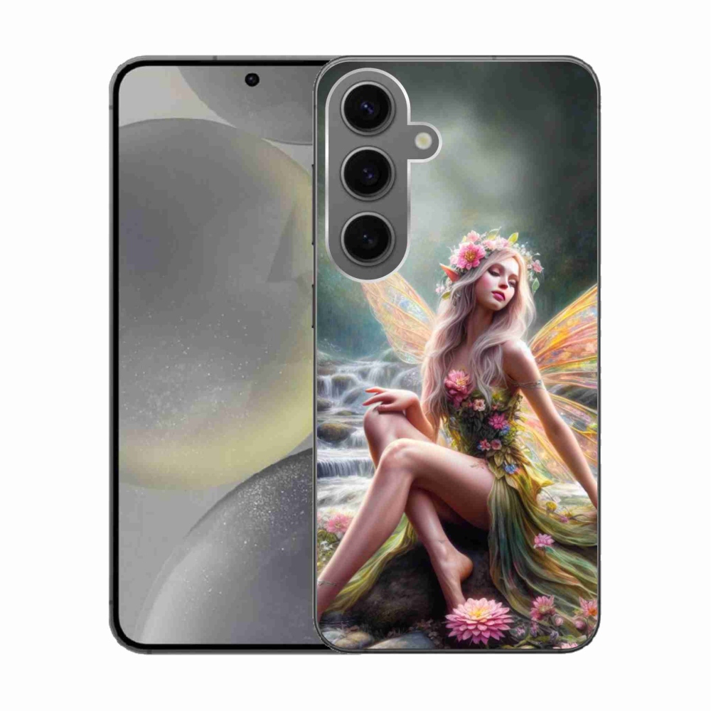 Gél védőhuzat mmCase Samsung Galaxy S24 - pillangó nő 1