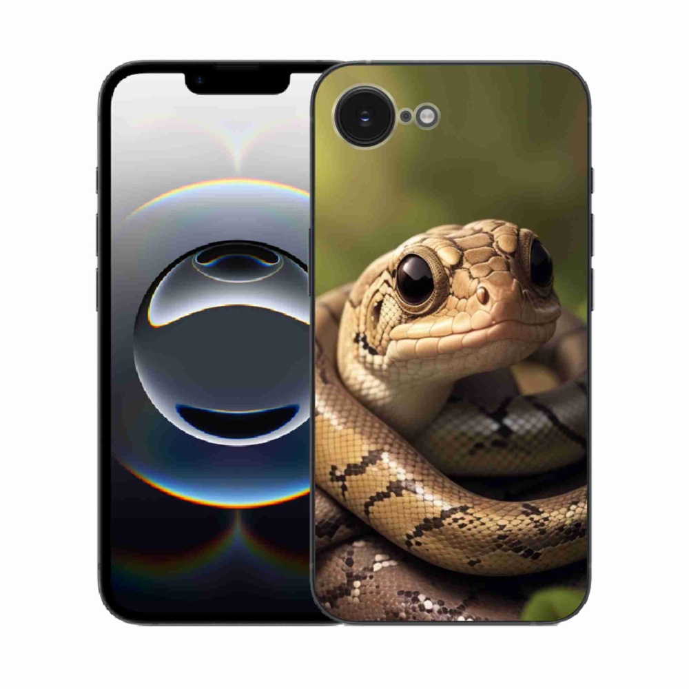 Zselés borítás mmCase iPhone 16e készülékhez - kígyó 1