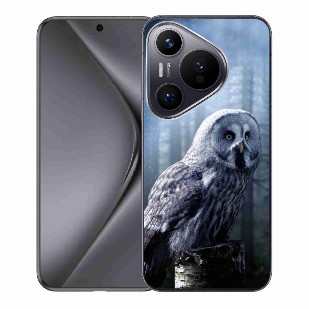 Zselés borító mmCase a Huawei Pura 70 készülékhez - bagoly