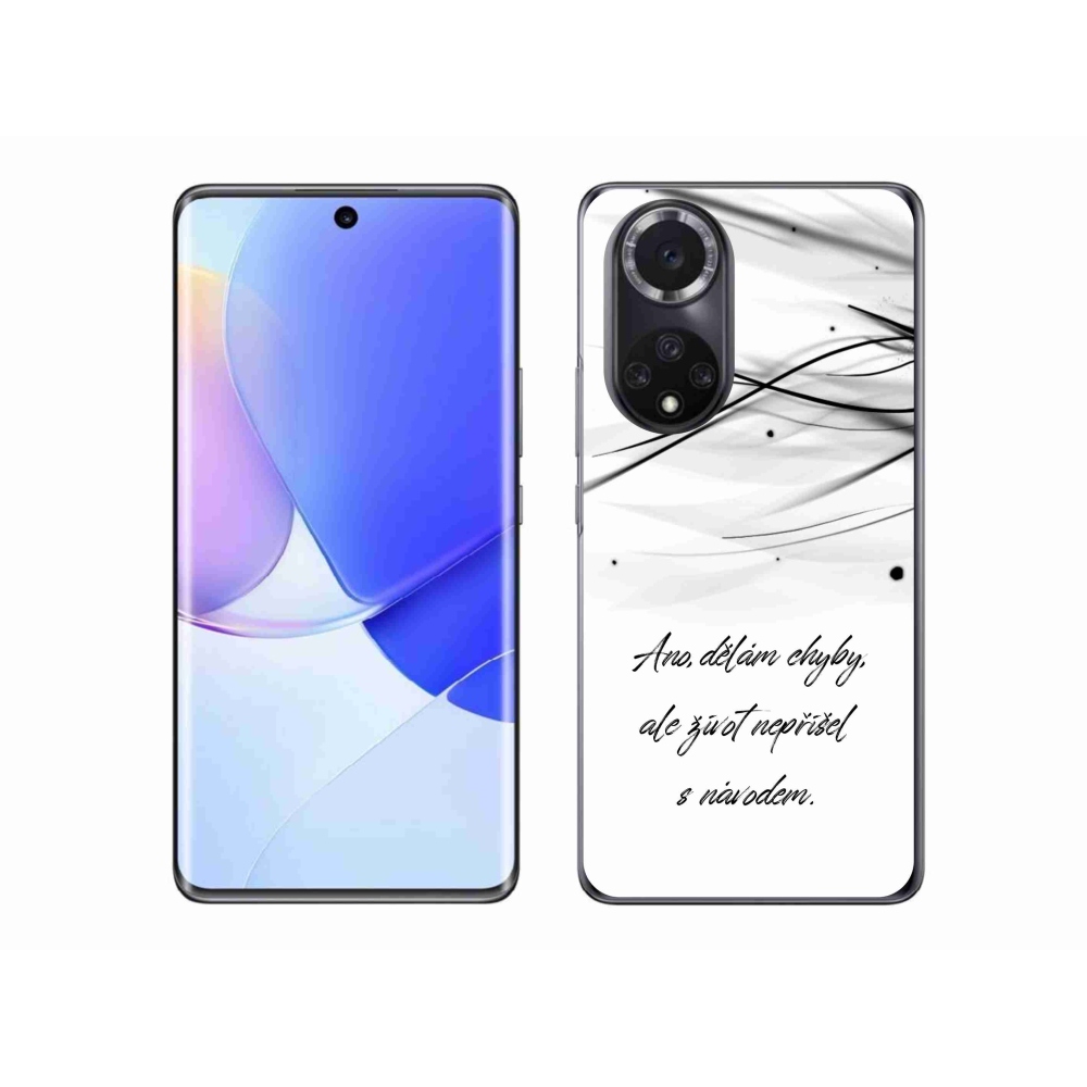 Gél borítás mmCase a Huawei Nova 9-en - idézem a fehér hátteret