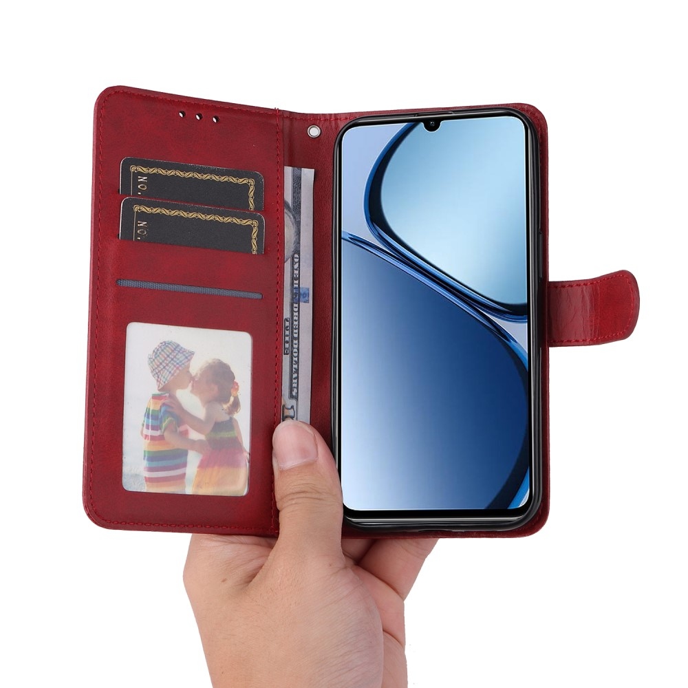 Feel könyvtáska Realme Note 60-hoz - piros