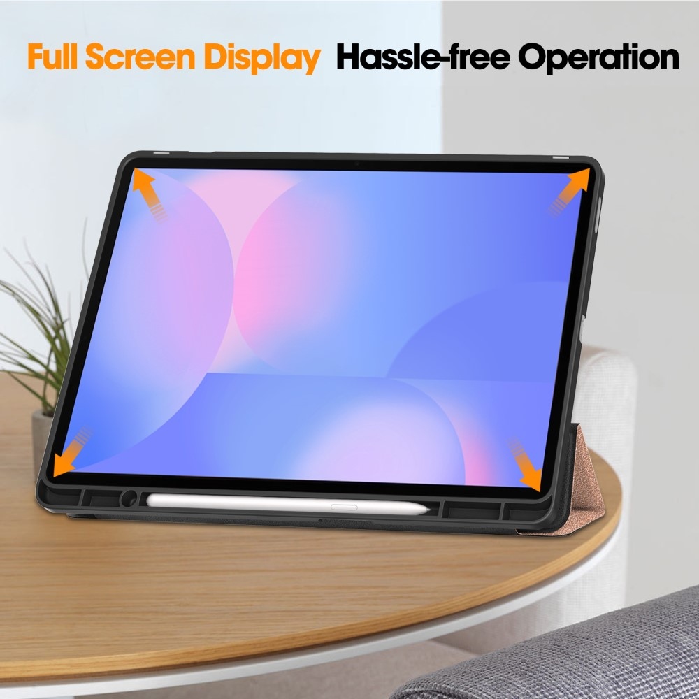 Casy intelligens záró tok Samsung Galaxy Tab S10 FE+ készülékhez - rózsaarany színű