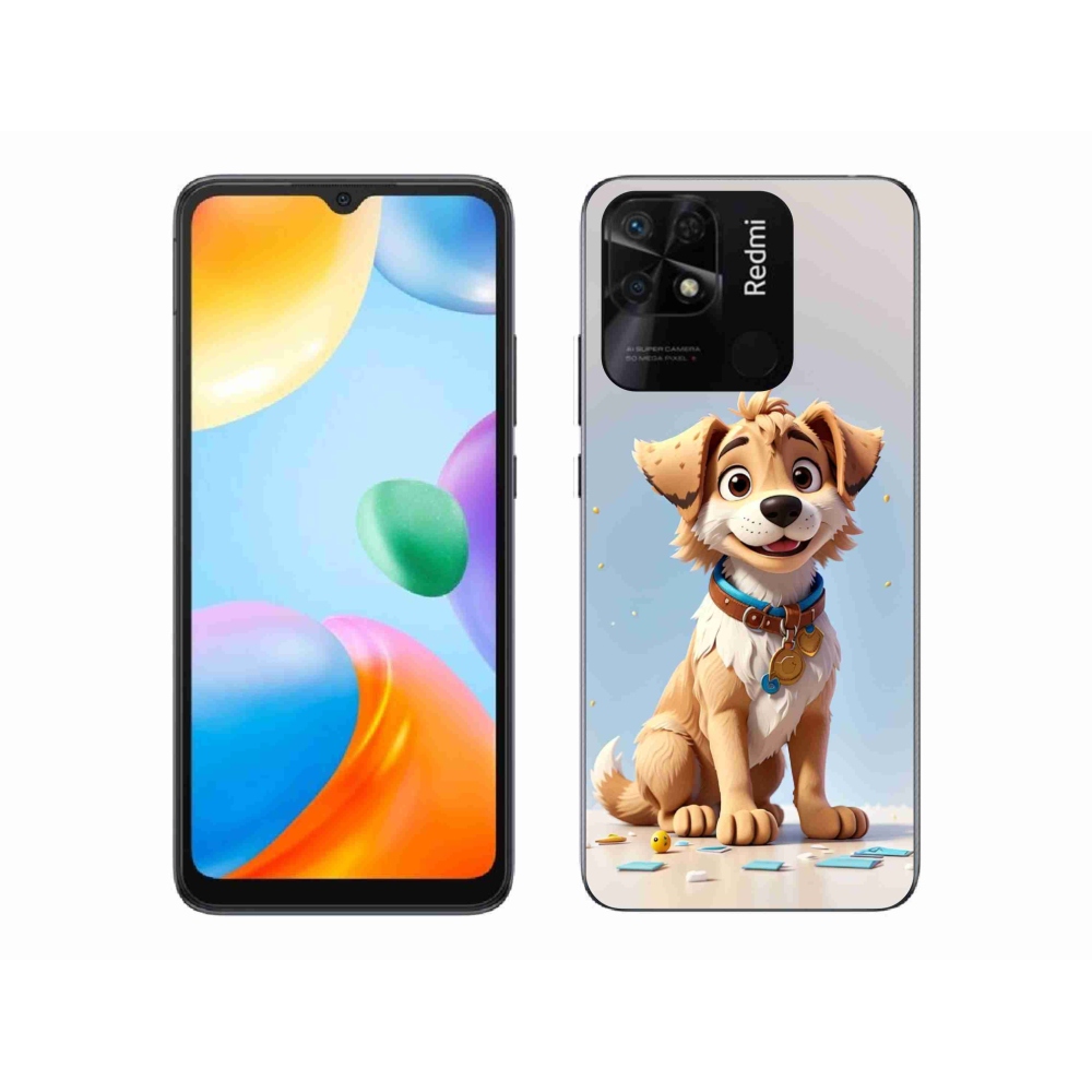 Gél borítás mmCase a Xiaomi Redmi 10C-hez - rajzfilm kiskutya