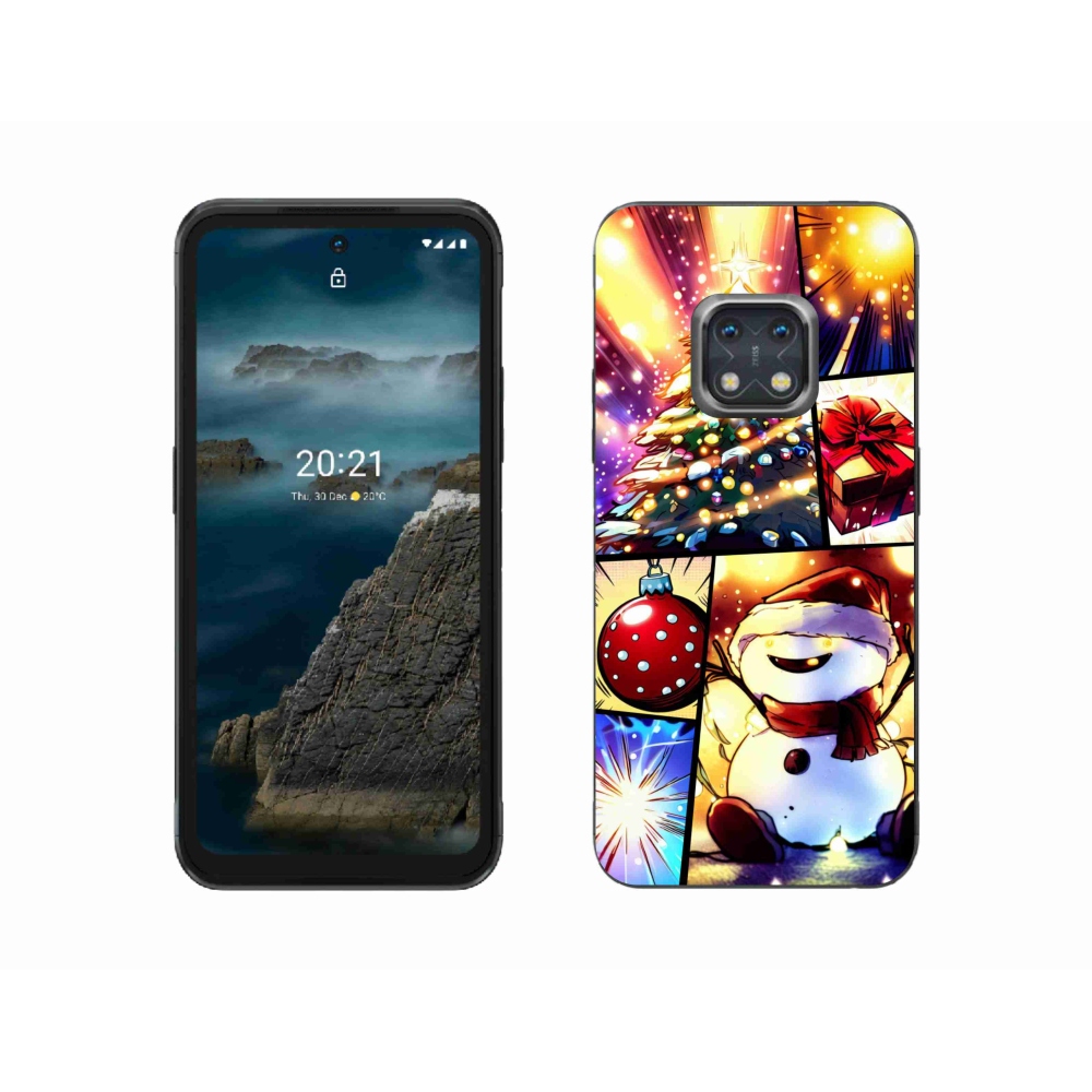 Zselés borító mmCase a Nokia XR20 készülékhez - karácsonyi motívumok 1