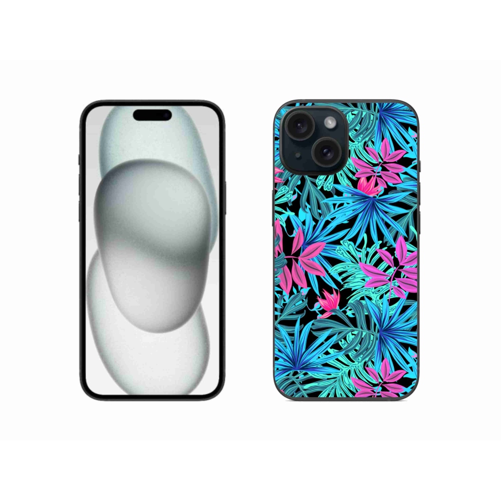 Zselés borítás mmCase iPhone 15 - virágok 3