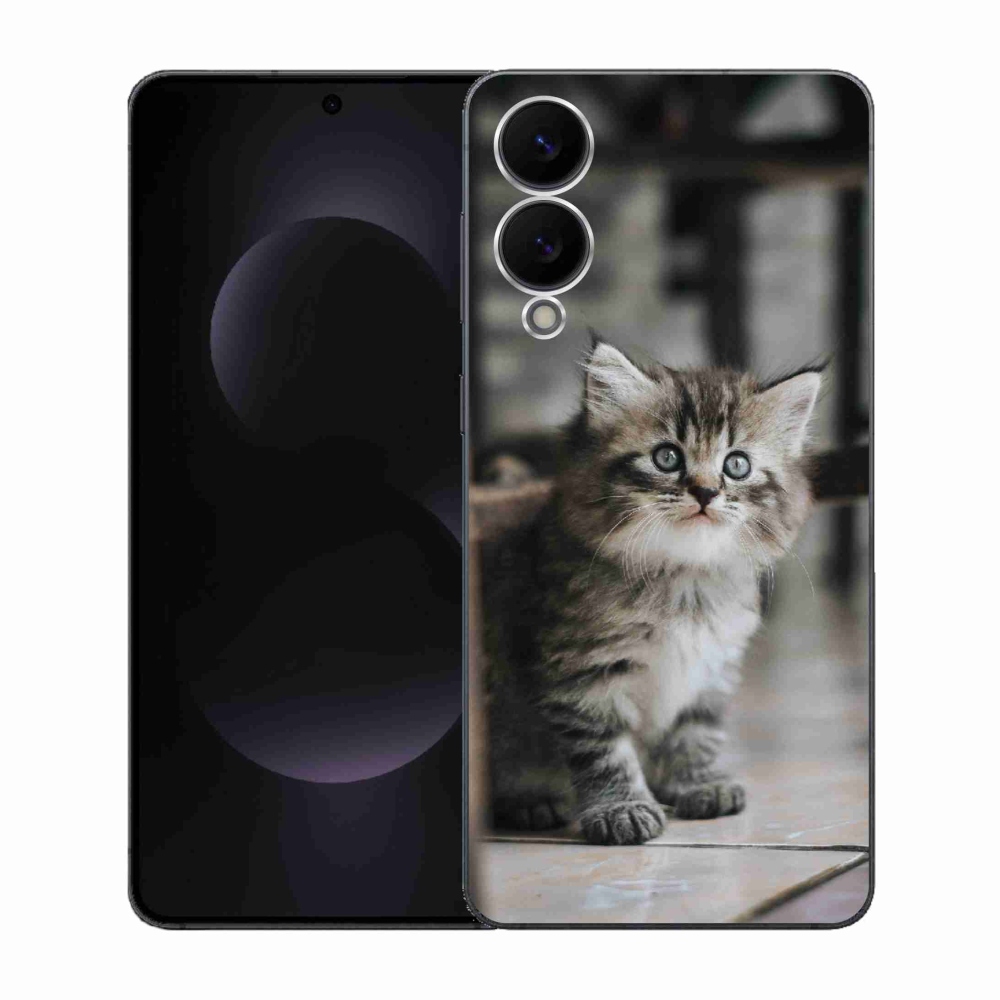 Gél borítás mmCase Samsung Galaxy S25 Edge készülékhez - cica