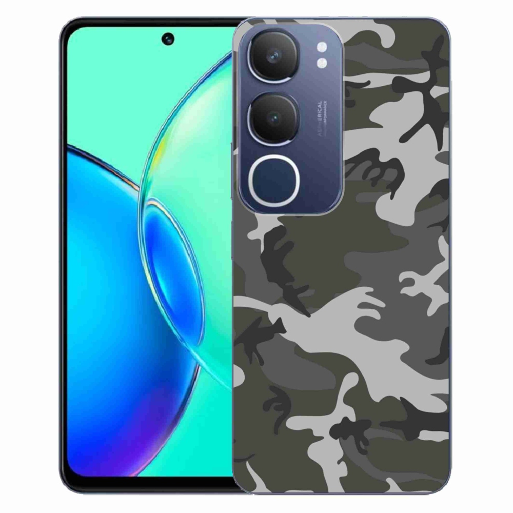 Gél védőburkolat mmCase a Vivo Y19s készülékhez - álcázó minta