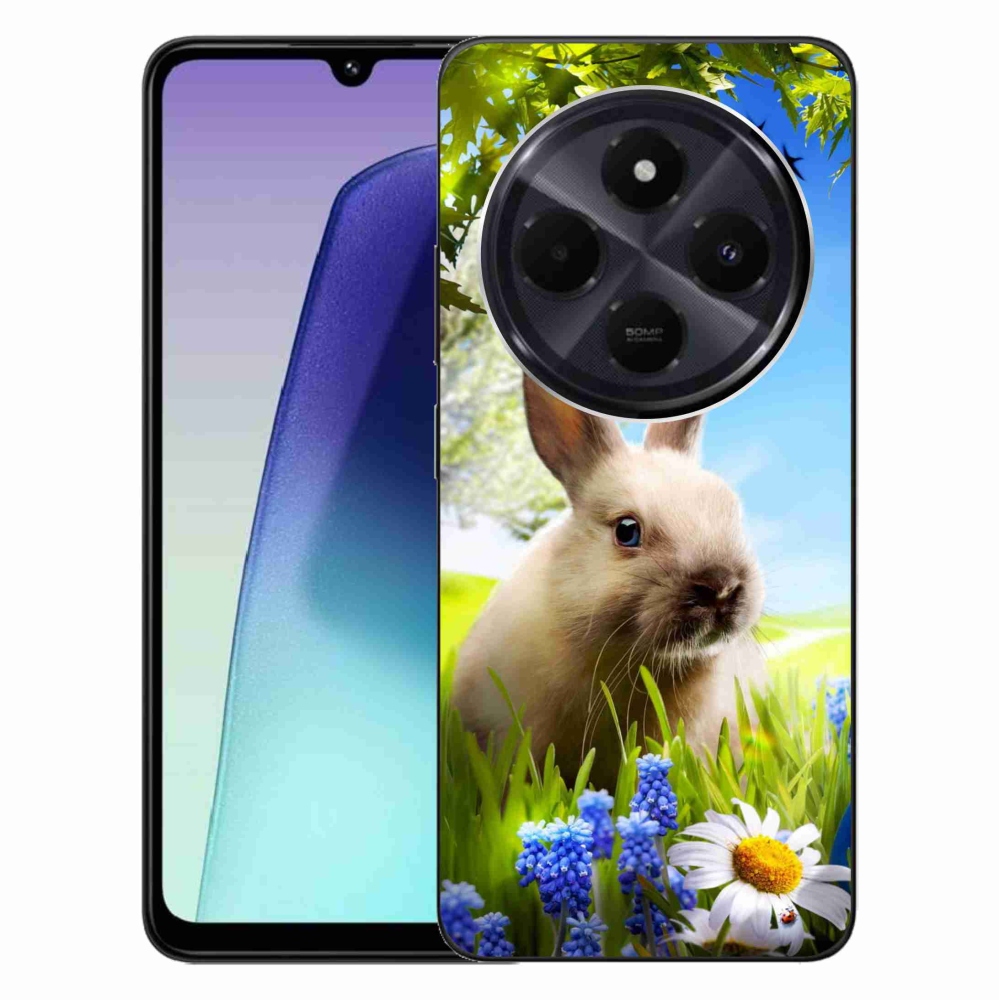 Gél borítás mmCase a Xiaomi Redmi 14C/Poco C75 számára - nyuszi