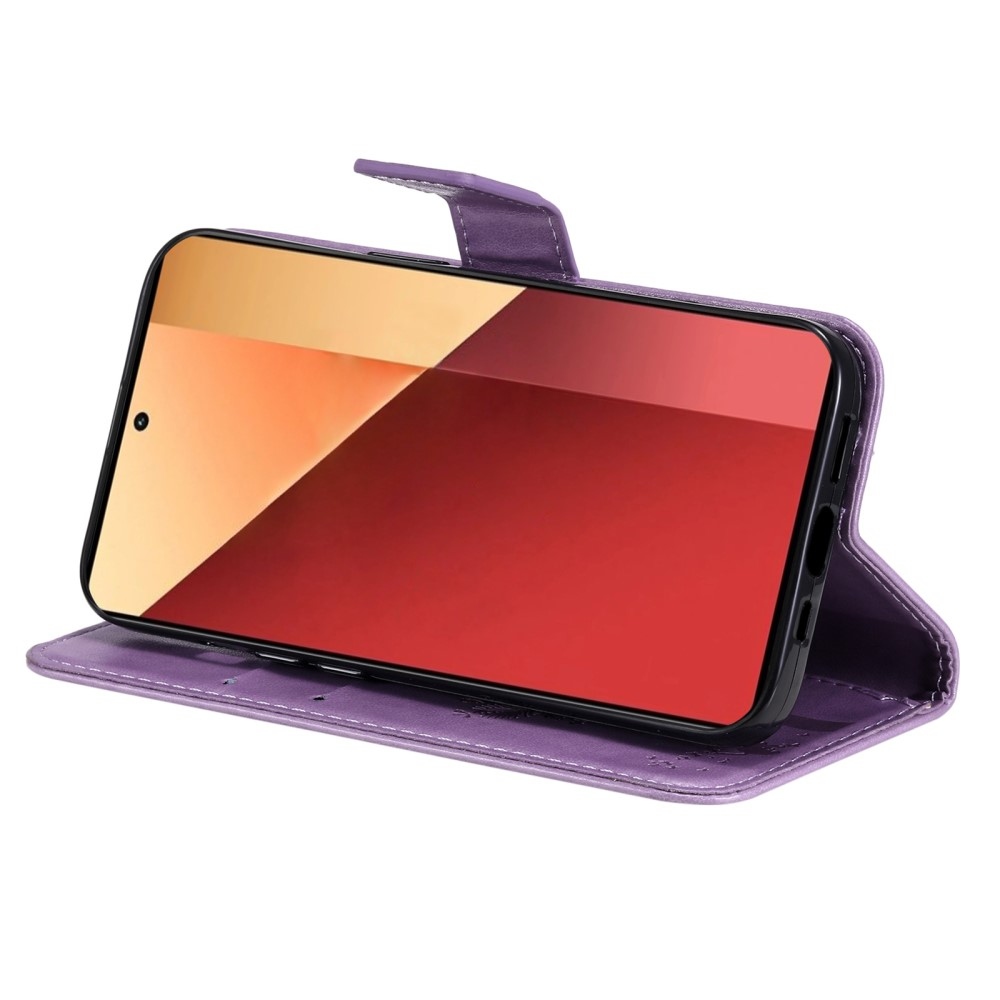 Fák könyv tokja Xiaomi Redmi Note 13 Pro 4G/Poco M6 Pro - világos lila