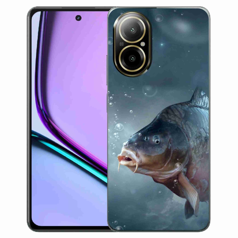 Zselés borítás mmCase a Realme C67 készülékhez - ponty és buborékok