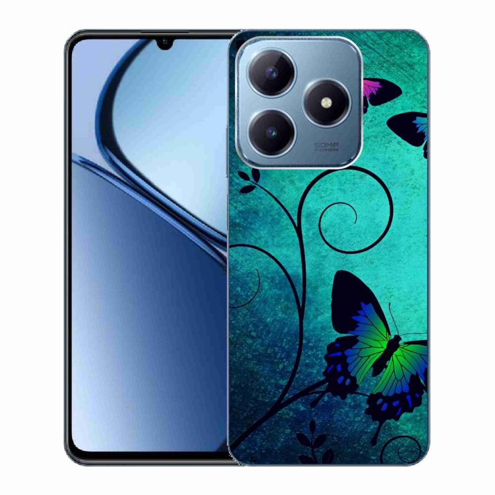 Gél borító mmCase a Realme C63 készülékhez - színes pillangók