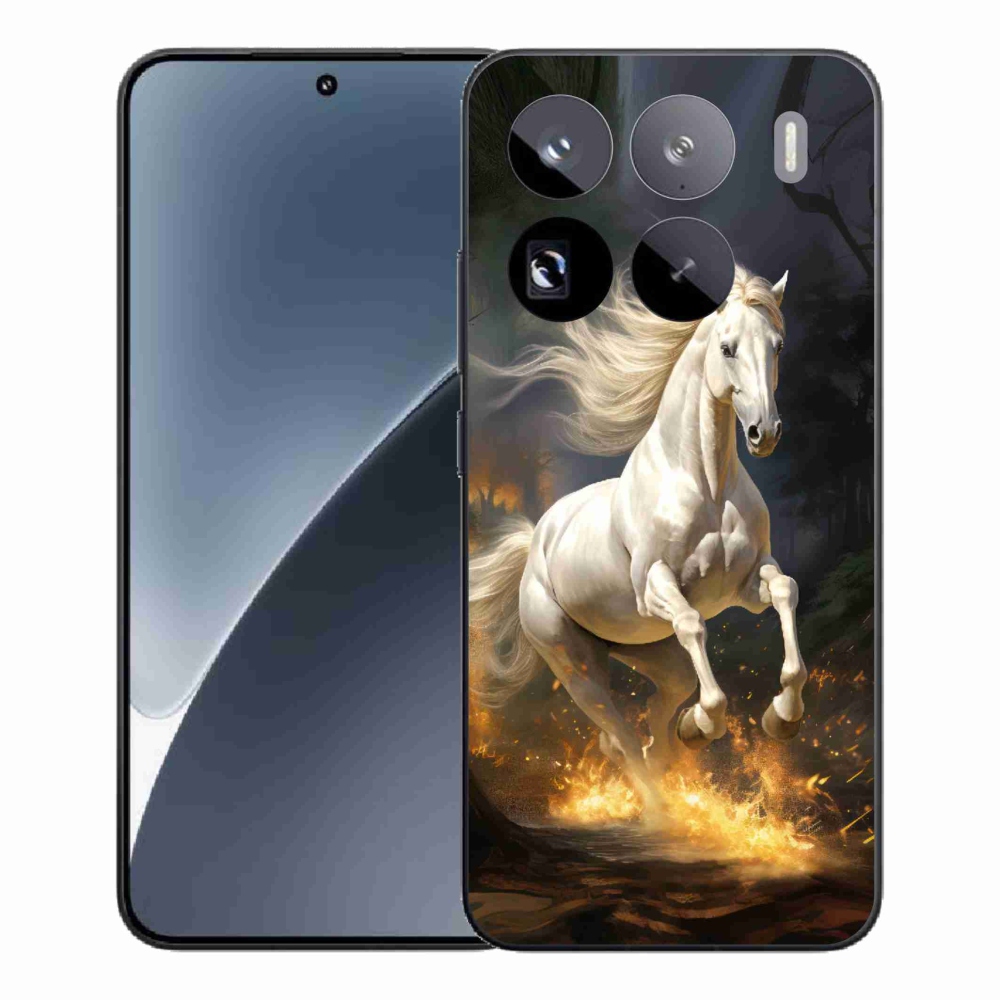 Gél borítás mmCase a Xiaomi 15 Pro-hoz - fehér ló 2