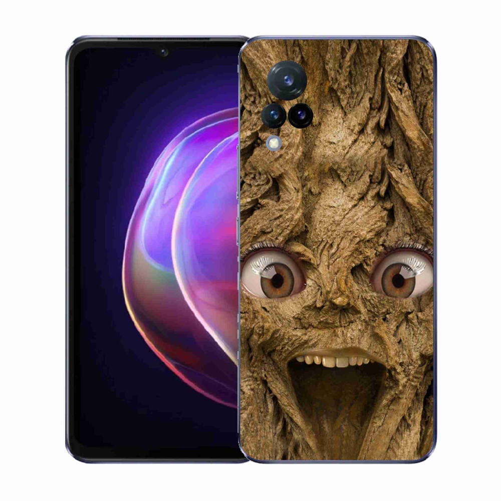 Gélburkolat mmCase a Vivo V21 4G/5G-n - boldog fa szemekkel