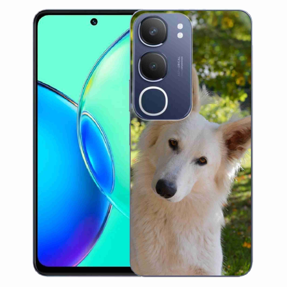 Gél borítás mmCase a Vivo Y19s készülékhez - Fehér svájci juhász 1