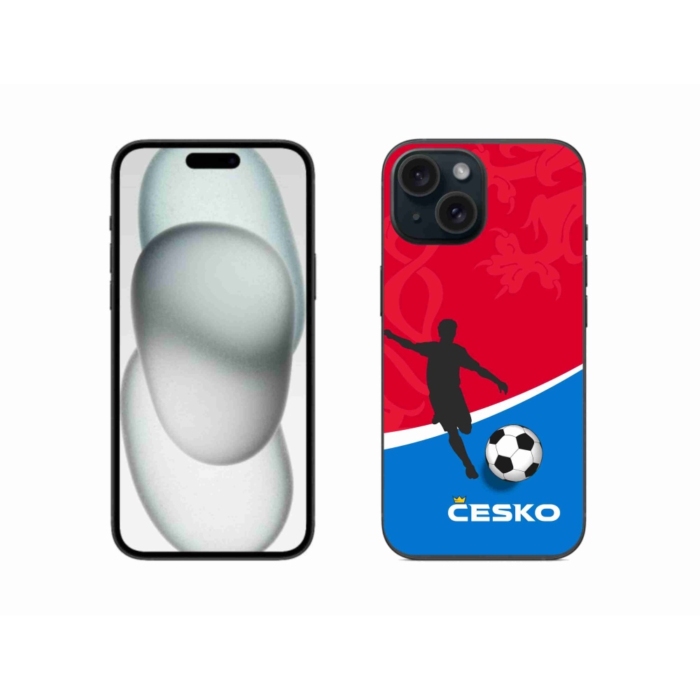 Zselés borítás mmCase iPhone 15 - futball Csehország