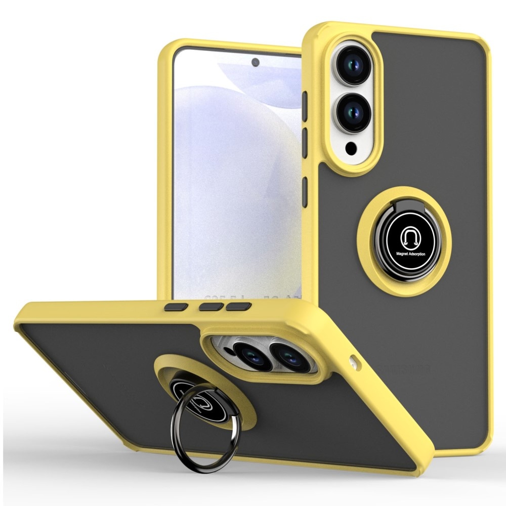 Selymes, tartós borítás Samsung Galaxy S25 Edge készülékhez - sárga