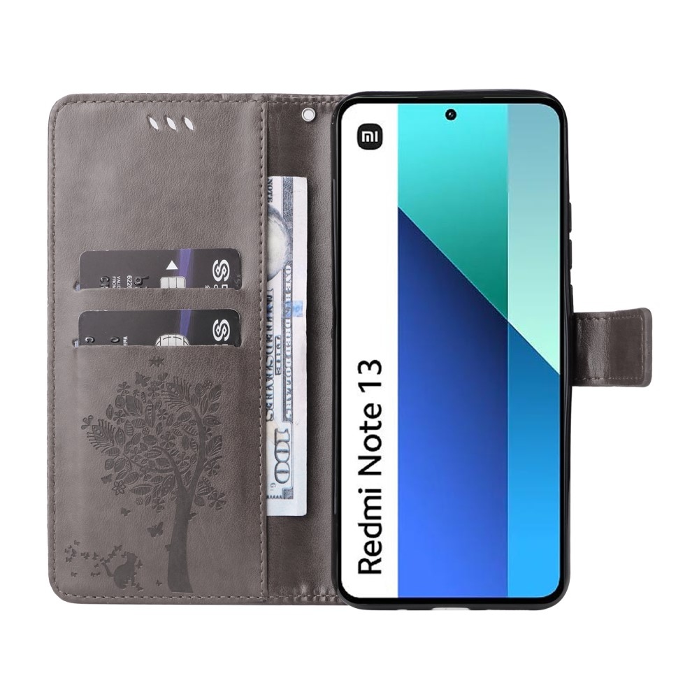 Fák könyve tok Xiaomi Redmi Note 13-hoz - szürke
