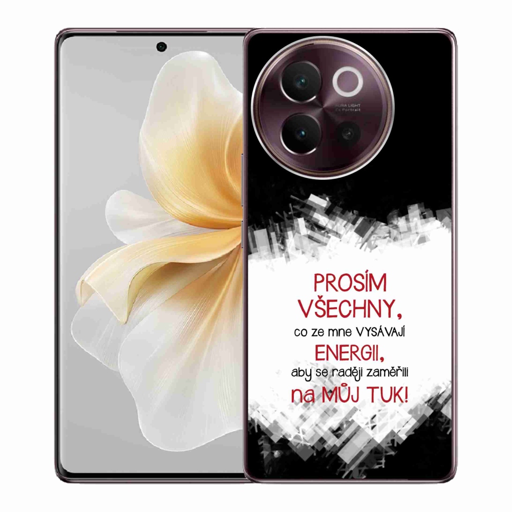 Gél borító mmCase Vivo V40 Lite 5G - vicces szöveg 1 piros