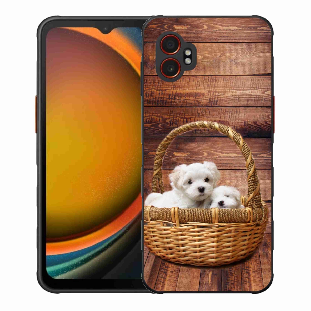 Gél borítás mmCase Samsung Galaxy Xcover 7 Pro készülékhez - kölyökkutyák