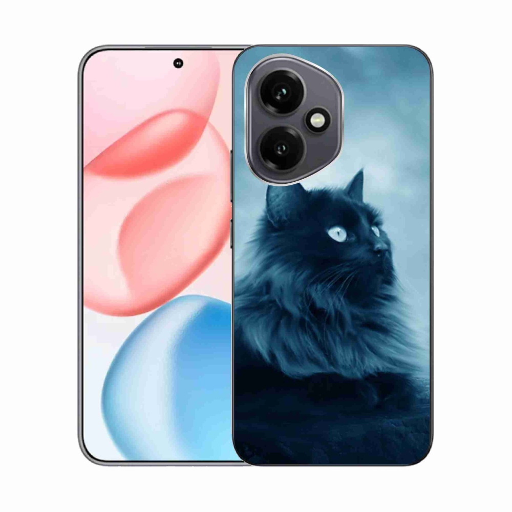 Zselés borítás mmCase a Honor 400-hoz - fekete macska 1