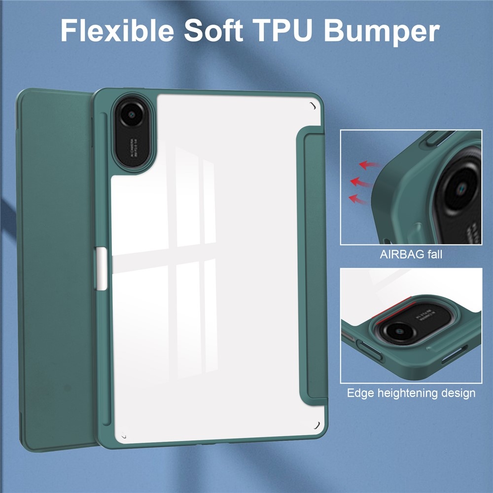 Ügyes záródó tok Xiaomi Redmi Pad 2 tablethez - zöld