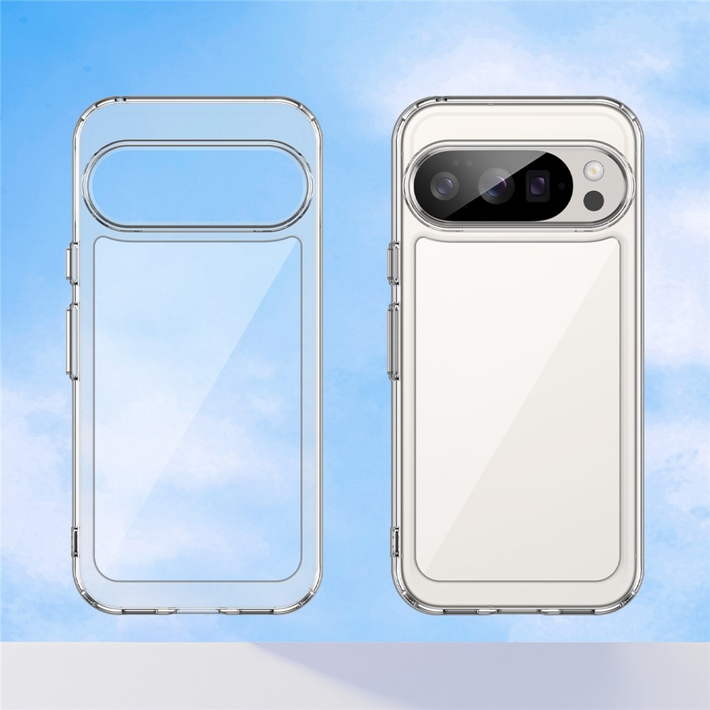 Gél tok kemény hátlappal a Google Pixel 10 Pro/Pixel 10 számára - átlátszó