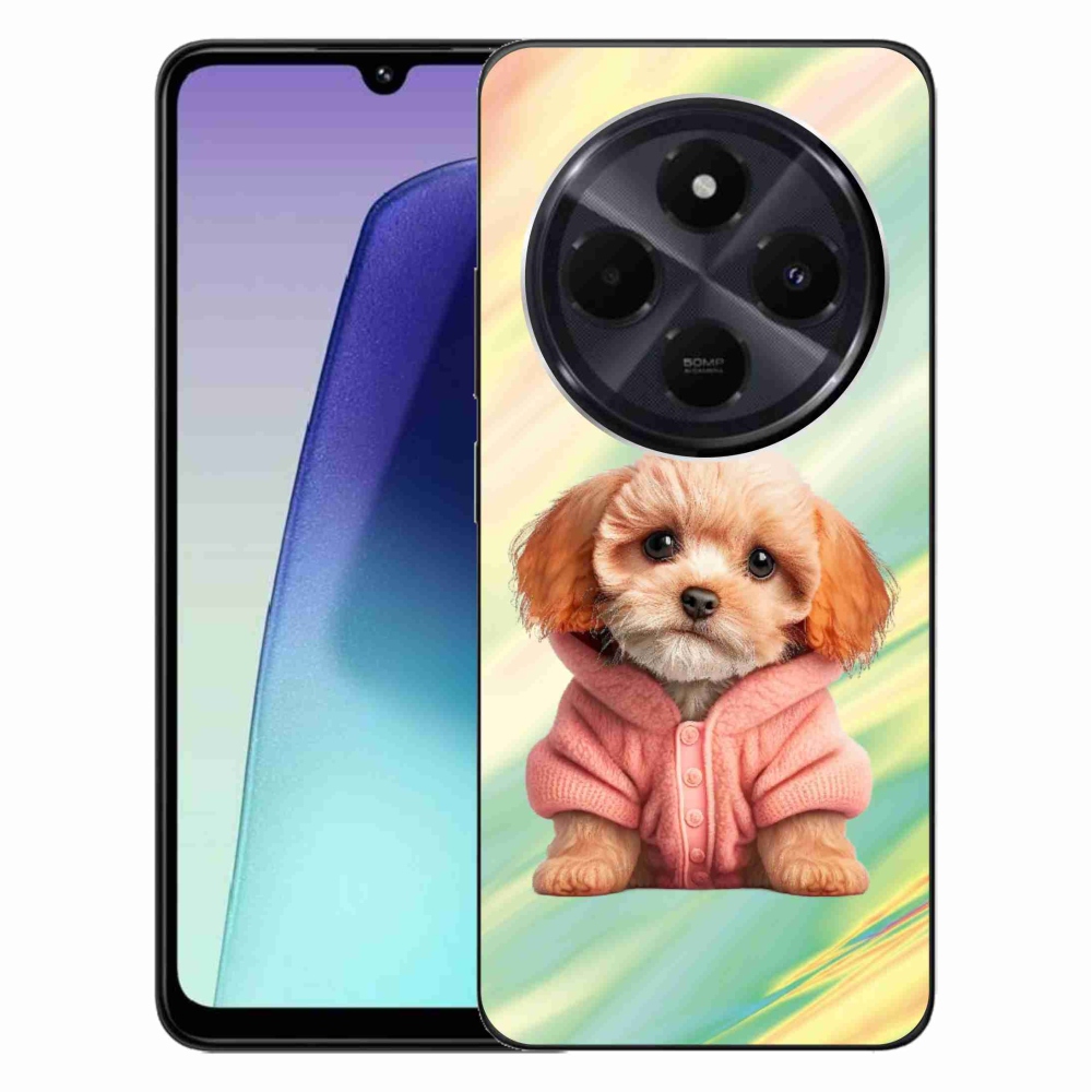 Gél borítás mmCase a Xiaomi Redmi 14C/Poco C75-hez - pulóveres kiskutya