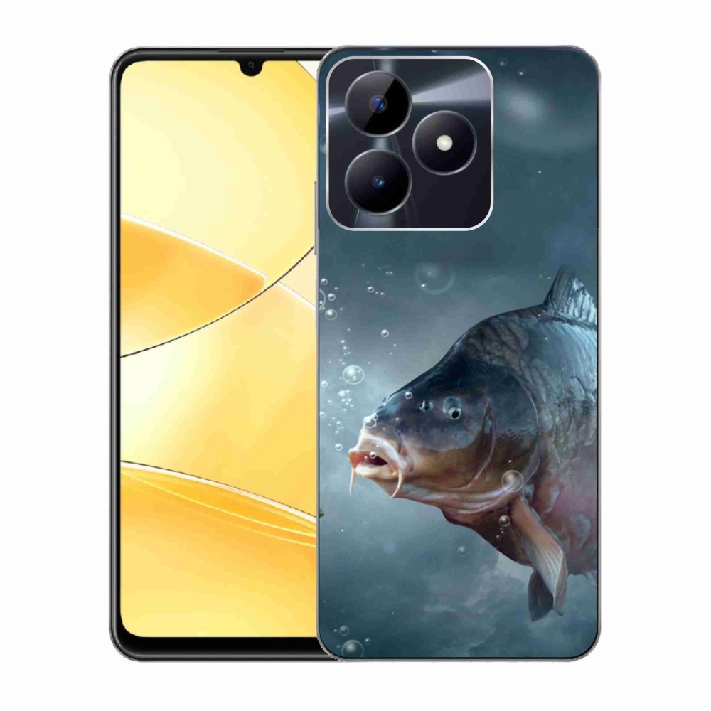 Zselés borítás mmCase a Realme C51/C53 készülékhez - ponty és buborékok