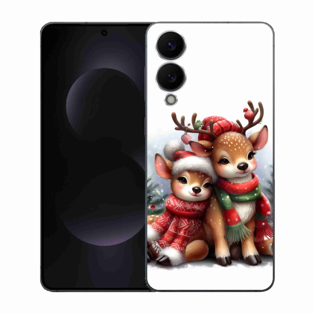 Gél borítás mmCase Samsung Galaxy S25 Edge készülékhez - karácsonyi rénszarvas