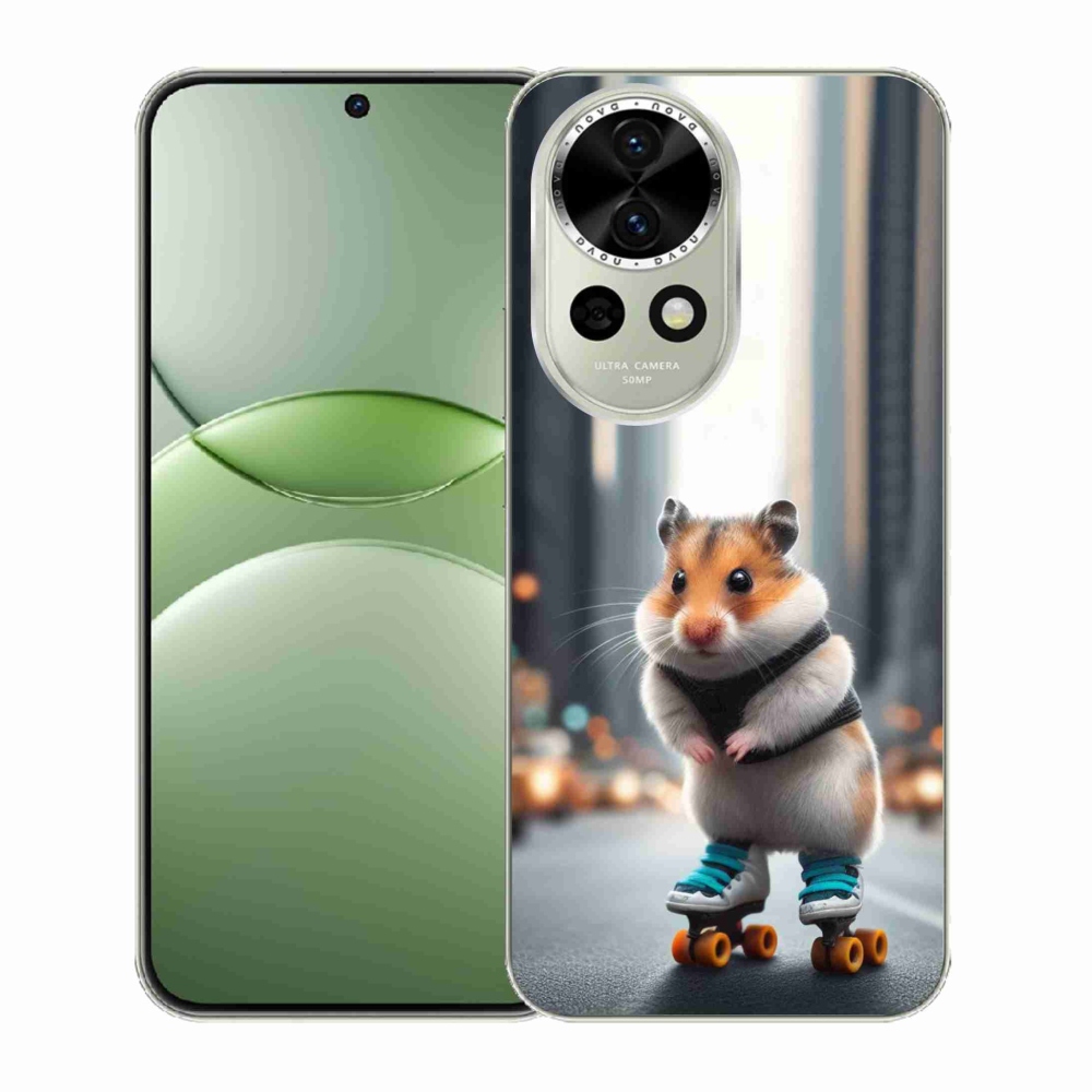 Gél borítás mmCase a Huawei Nova 13 5G-n - hörcsög a korcsolyán