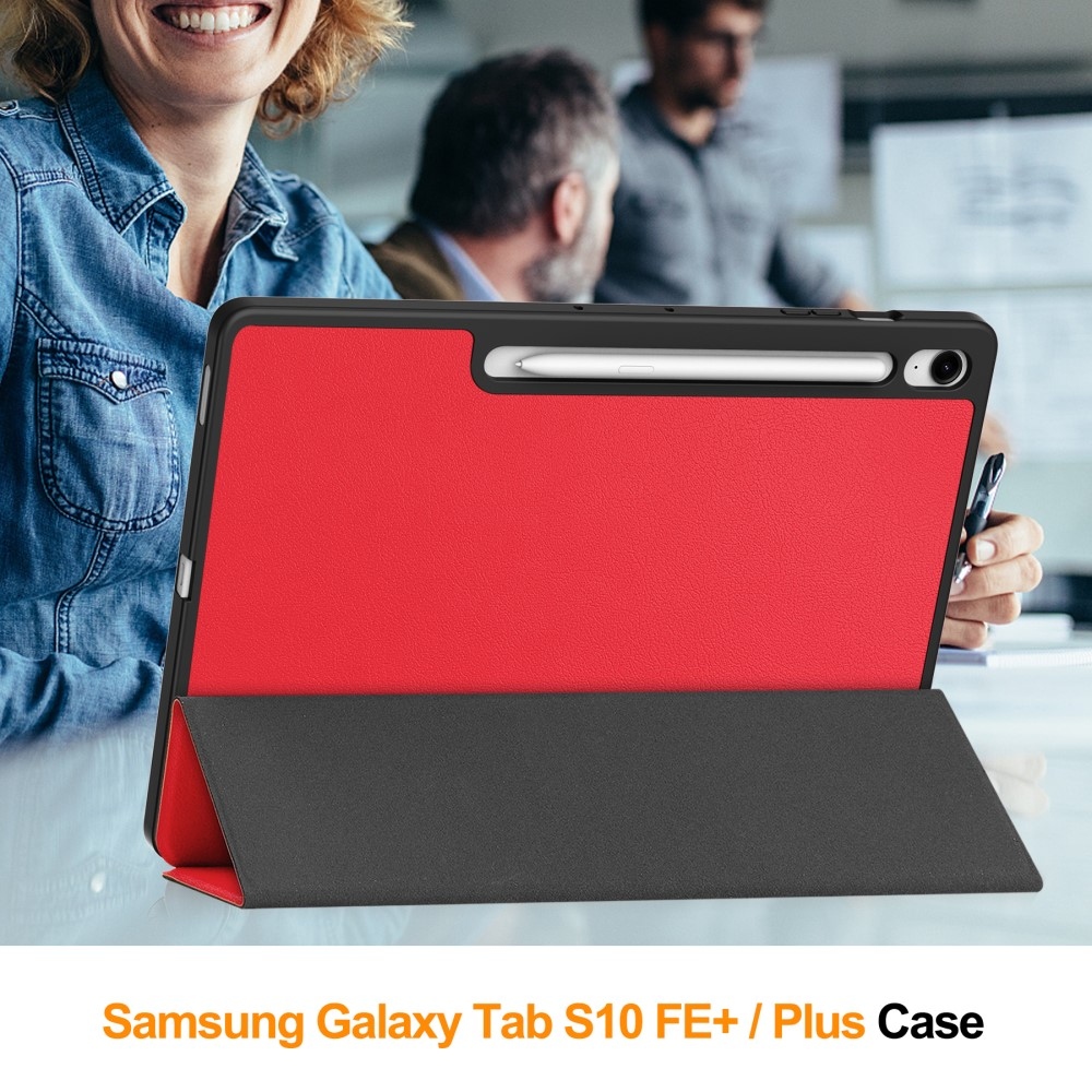 Casy intelligens záró tok Samsung Galaxy Tab S10 FE+ készülékhez - piros