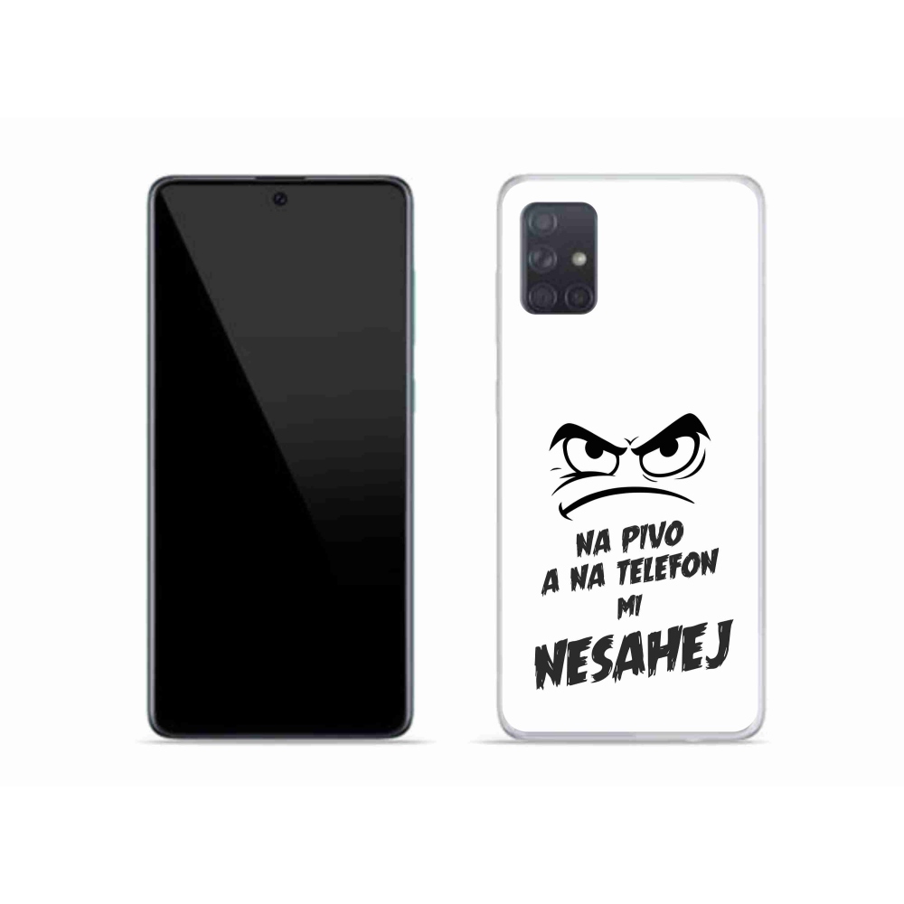 Gél borítás mmCase Samsung Galaxy A51 - sör motívum 2 fehér háttérrel