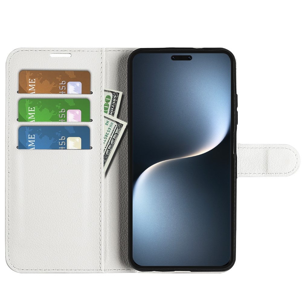 Litchi könyv tok a Honor Magic 7 Pro 5G készülékhez - fehér