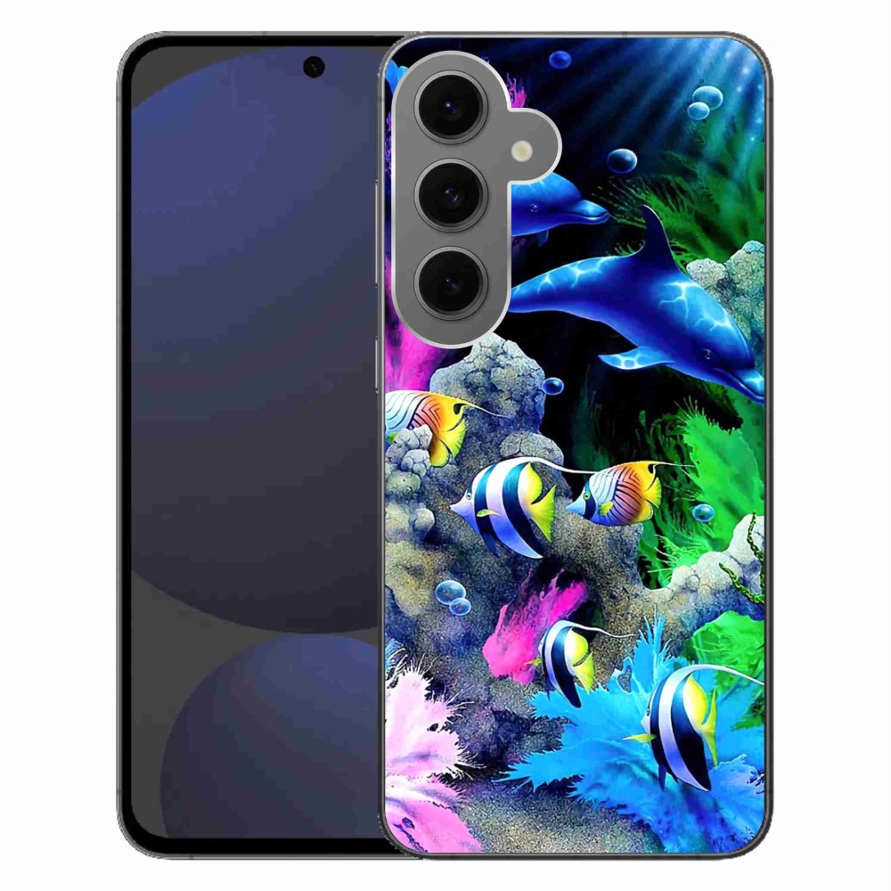 Gél tok mmCase Samsung Galaxy S24 FE készülékhez - tengeri világ