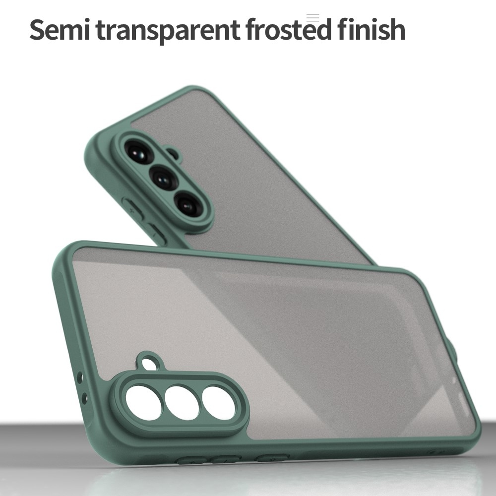 Zselés tok kemény hátlappal Samsung Galaxy A36 5G - zöld