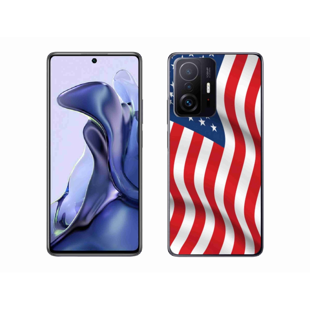 Gél borítás mmCase a Xiaomi 11T Pro számára - USA zászló
