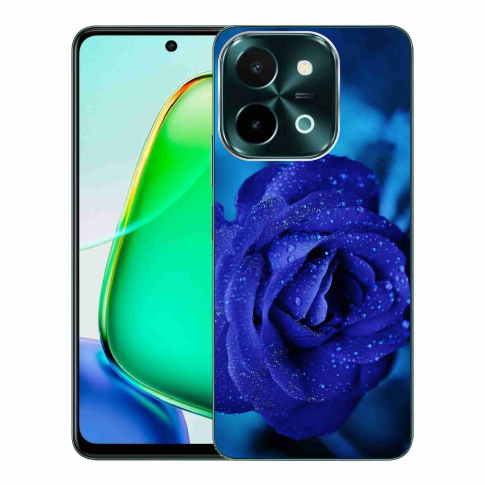 Gél tok mmCase a Vivo Y28-hoz - kék rózsa