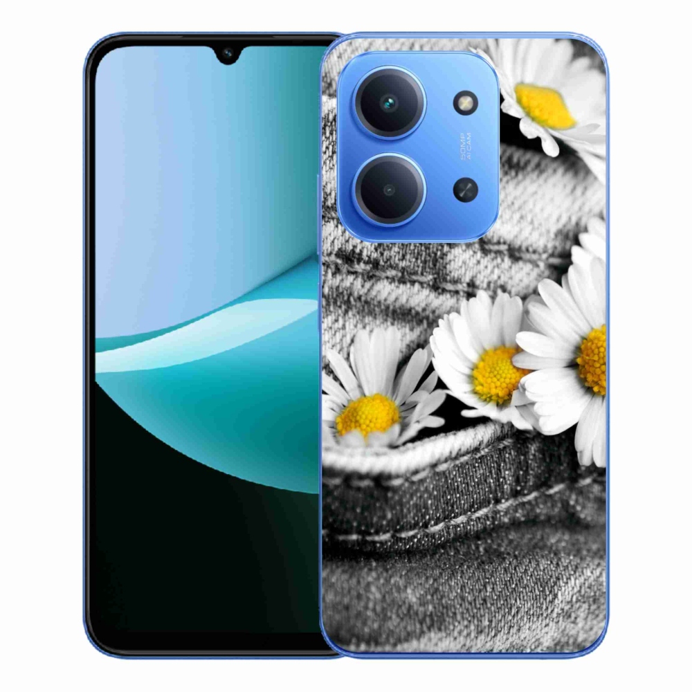 Gél borítás mmCase a Xiaomi Redmi 15C 4G/5G (173mm) - margarétás - margarétás